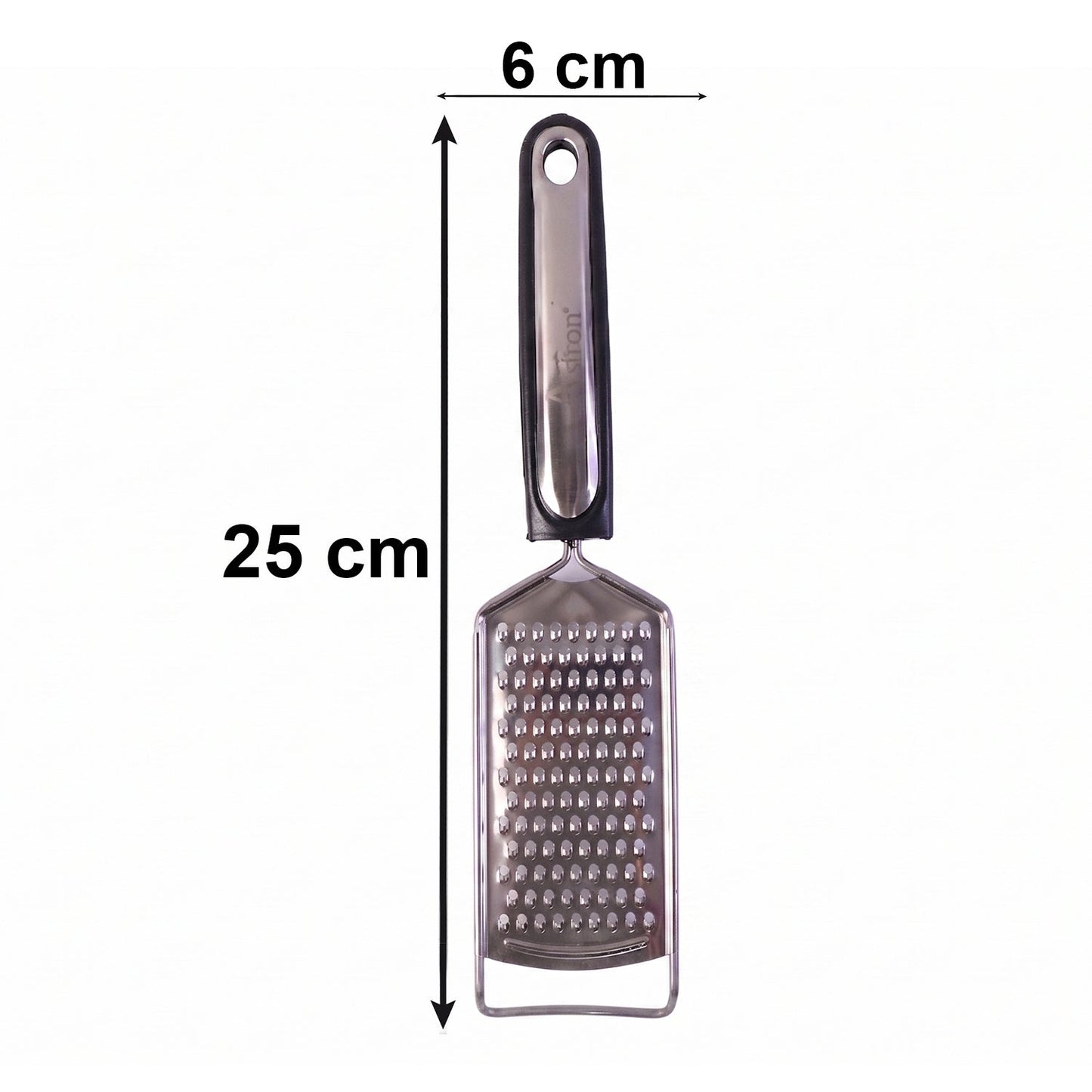 Ss Slim Cheese Grater With Plastic Handle For Vegetables And Lemon Zest (1 Pc)