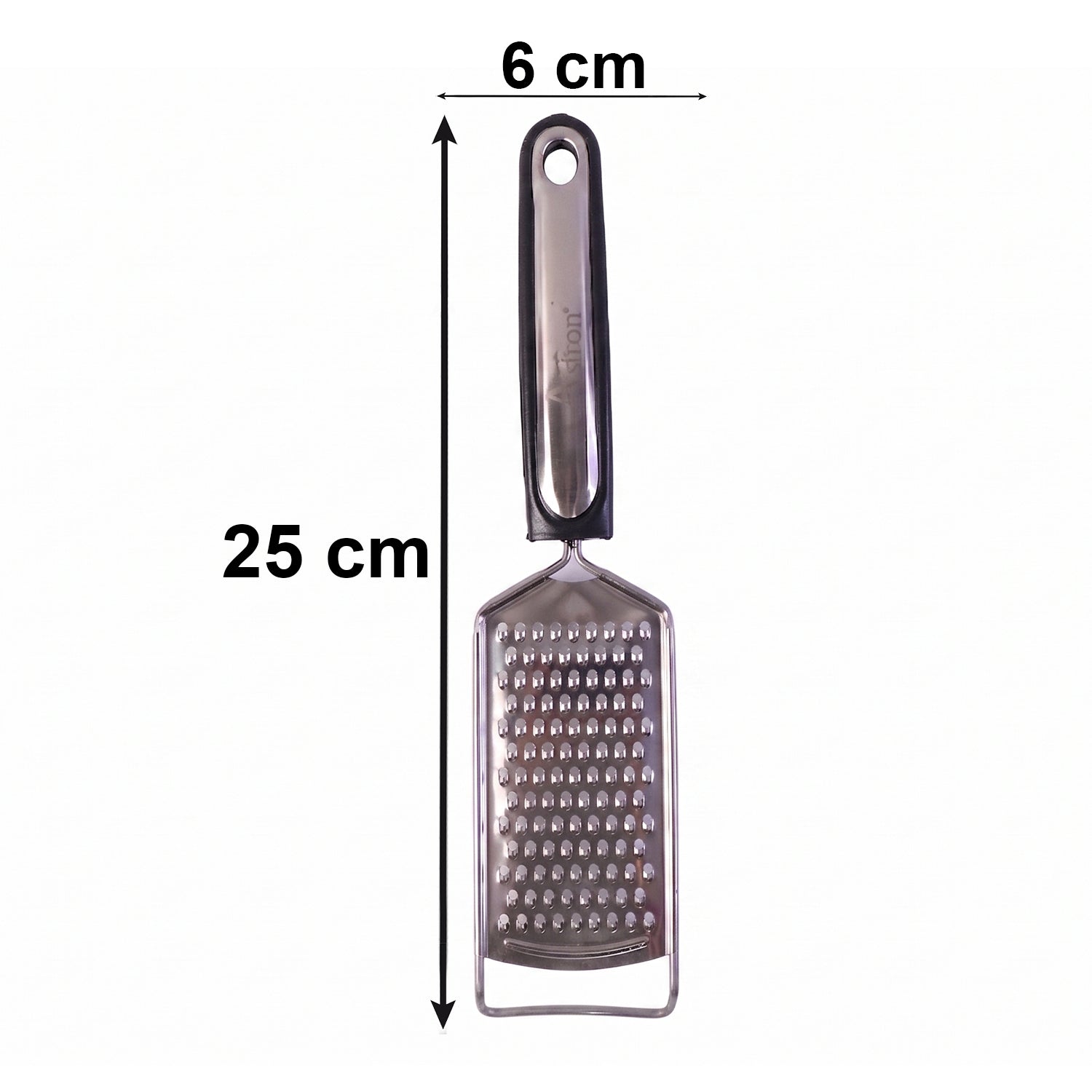 Ss Slim Cheese Grater With Plastic Handle For Vegetables And Lemon Zest (1 Pc)