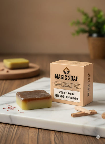 Bar of Magic Soap from Drpshippr, showcasing its sleek packaging and smooth surface for effective skin cleansing.