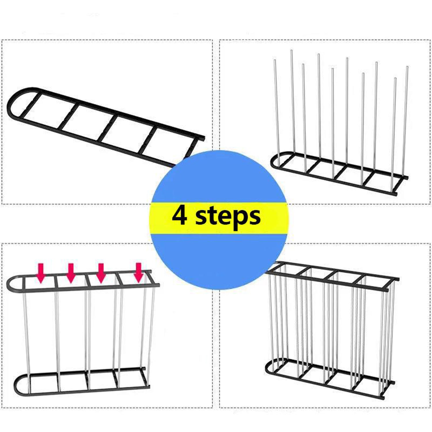 9106 4 Shelves Shoe Rack