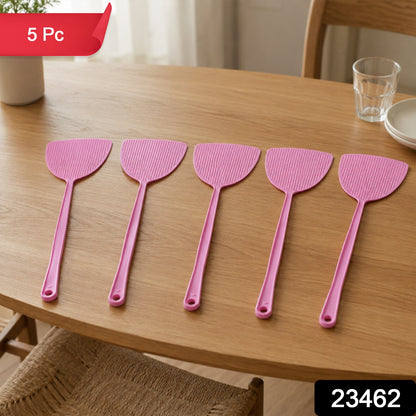 Wukusy premium manual swat pest control set with five 39 cm fly swatters, featuring black handles and mesh swatting surfaces.