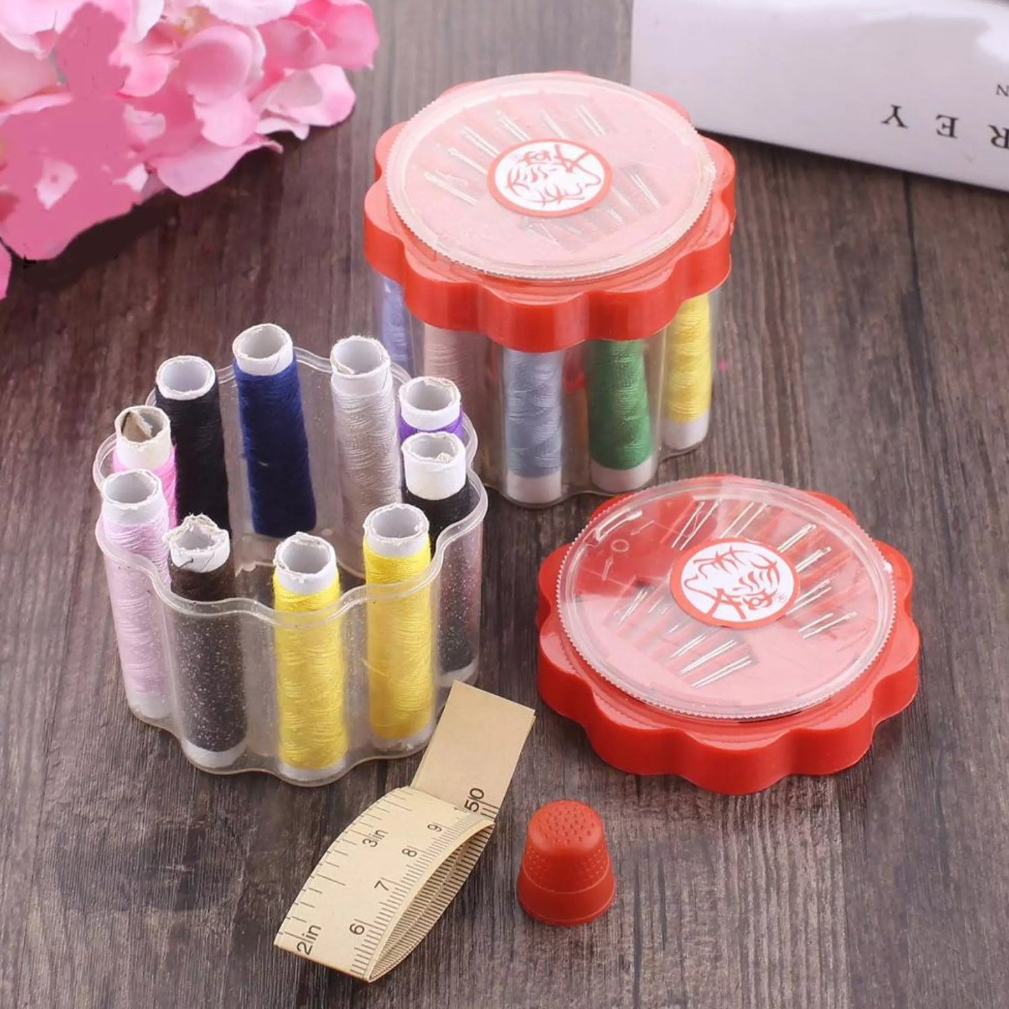 6050 24 Pc Sewing Box Used In Storing Of Thread Roles And Sewing Stuff Including All Home Purposes.