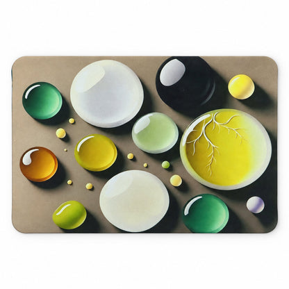 Wukusy bubble print decorative floor mat, 57x38 cm, for indoor home entrances