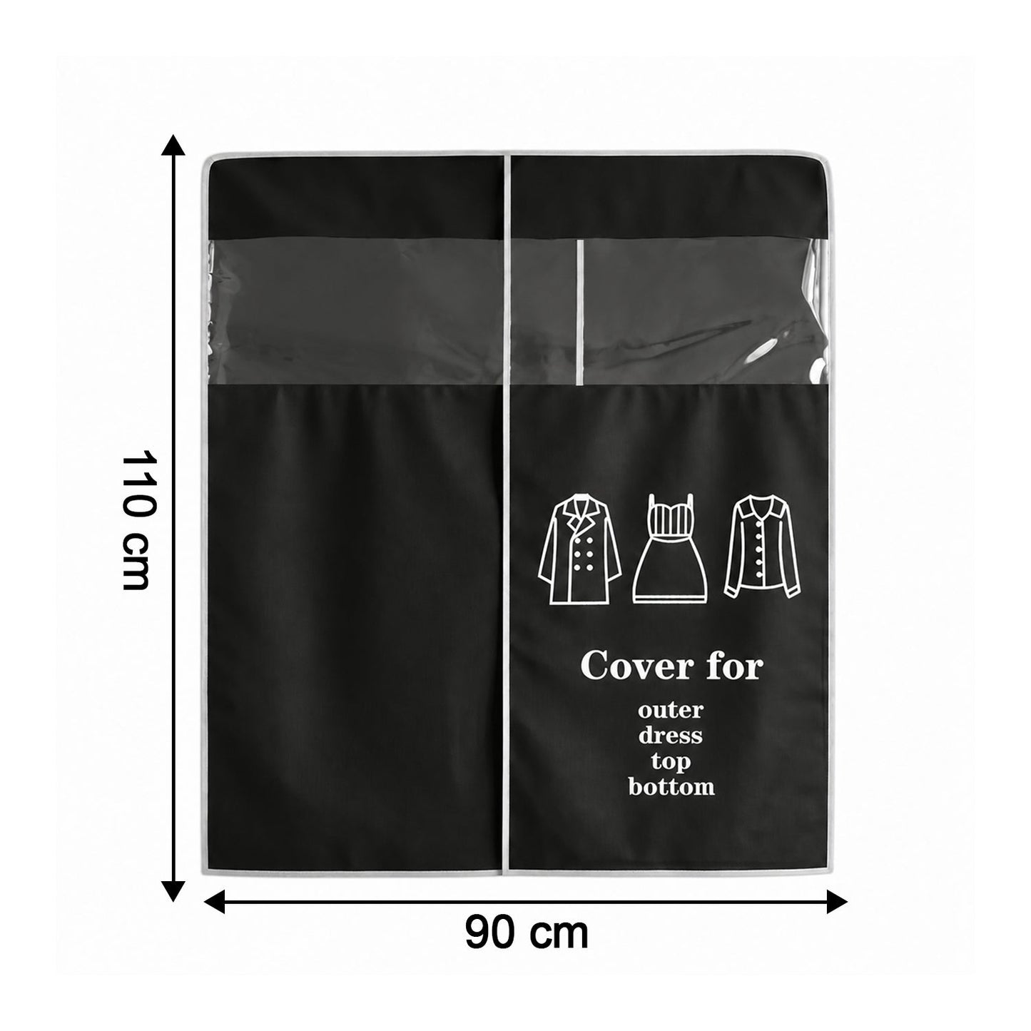 Hanging Garment Dust Cover  Keeps Clothes Neat  Dust-free