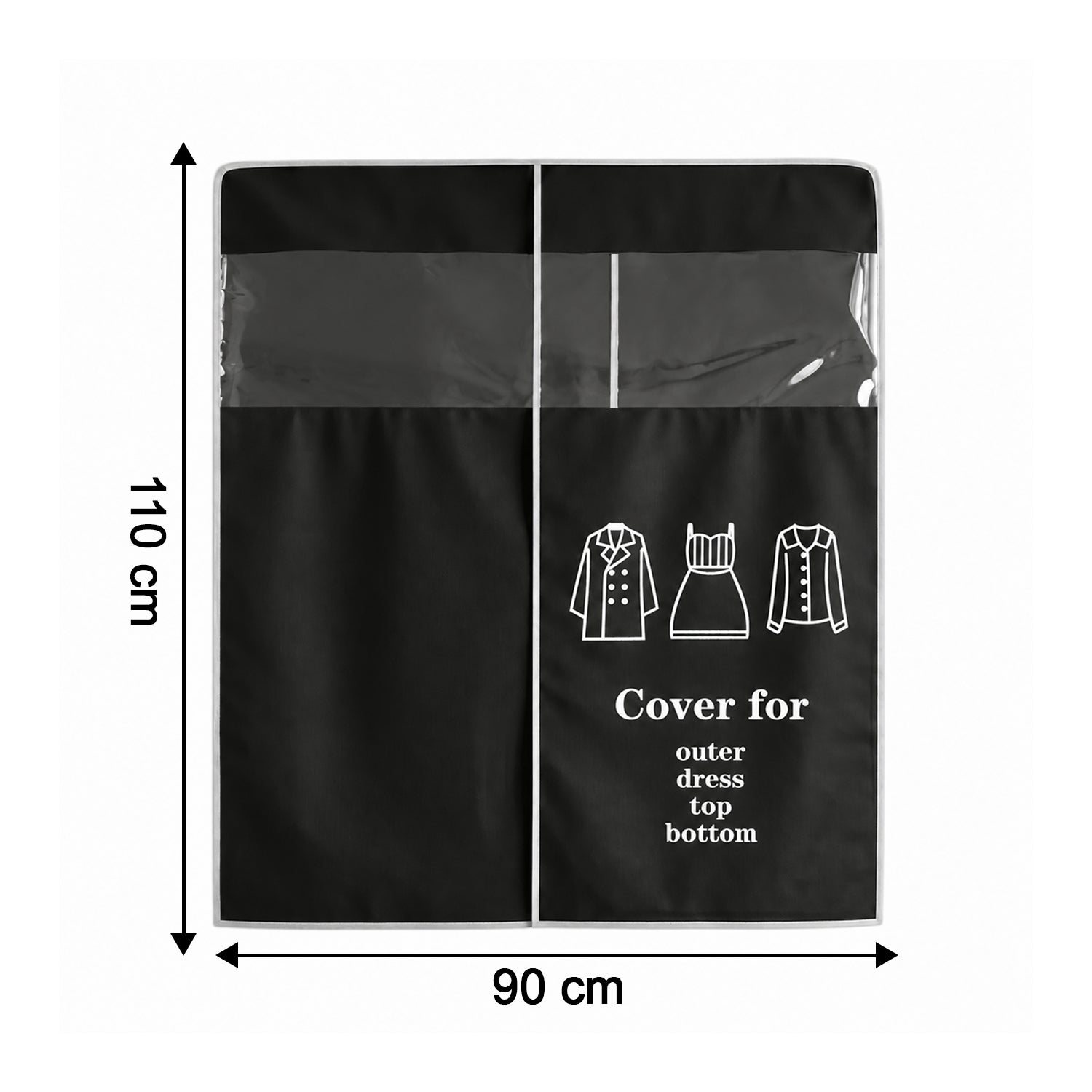 Hanging Garment Dust Cover  Keeps Clothes Neat  Dust-free