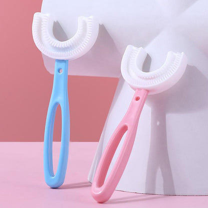 Kids U-shaped Toothbrush  Gentle Cleaning For Toddlers  Mini Bubbles
