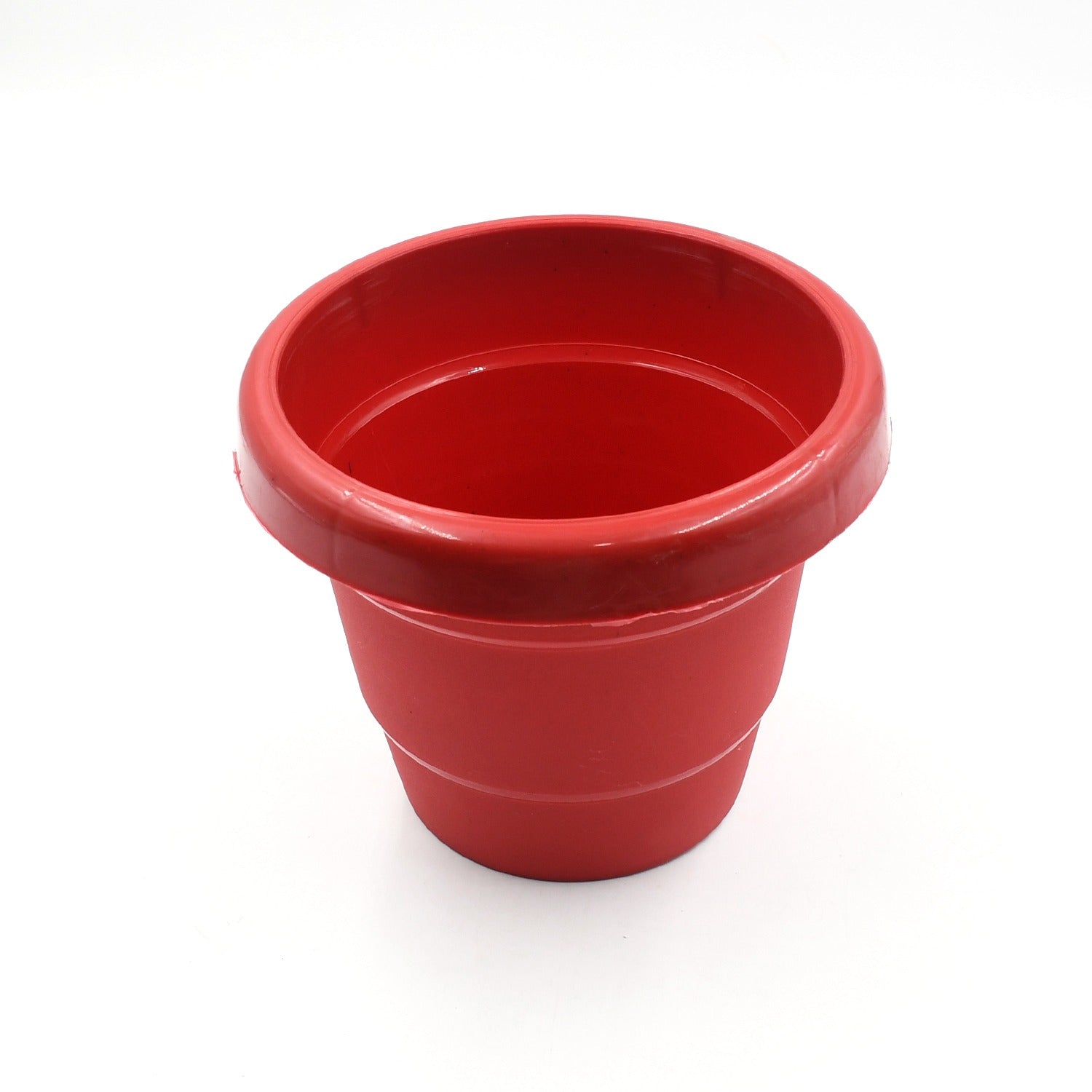 Wukusy heavy duty plastic plant container pot for indoor and outdoor gardening, 13cm size, suitable for balcony and home decor.