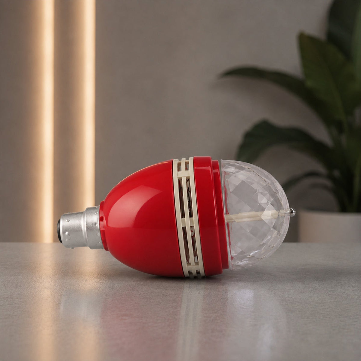 Multicolour Rotating Led Disco Light Bulb For Party Festival And Events (1 Pc)
