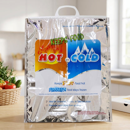 Medium Hot  Cold Insulated Food Storage Bag For Grocery Picnic  Travel (1 Pc)