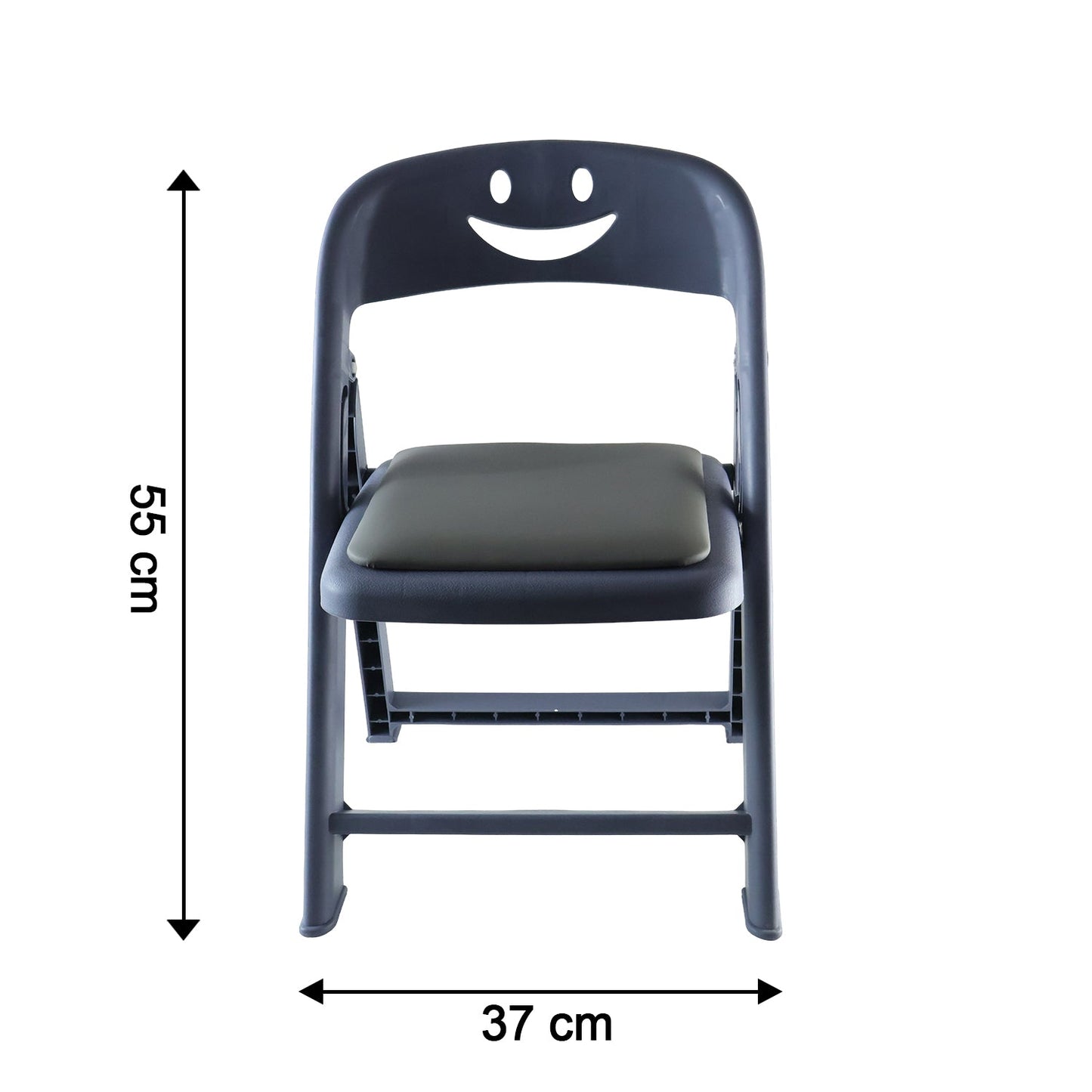 Portable Plastic Foldable Kids Chair With Cushion For Home Study Seating (1 Pc)