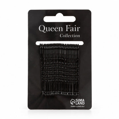 Wukusy metal bobby hair pins with wavy grip and rounded tips, 25-piece set for everyday hair styling.