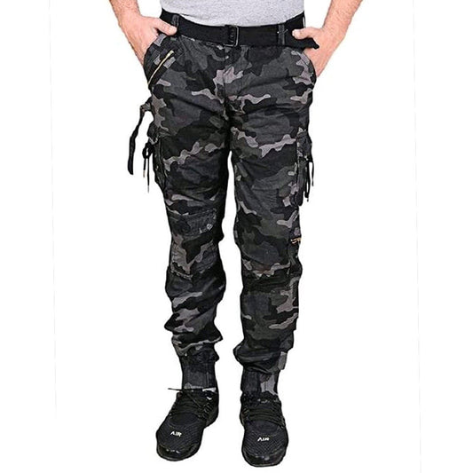Men's army green cargo pant from Drpshippr's men's collection, featuring multiple pockets and a relaxed fit.