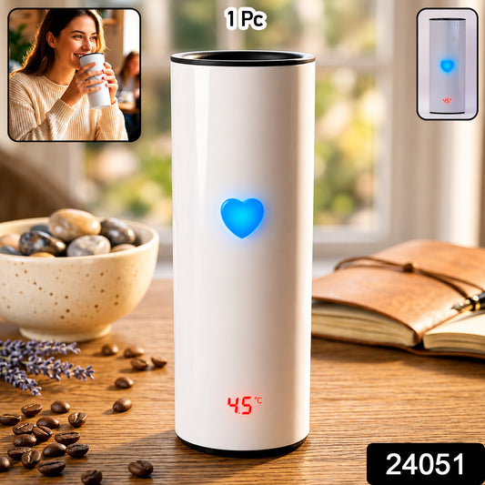 Temperature Display Travel Tumbler  Smart Insulated Water Bottle