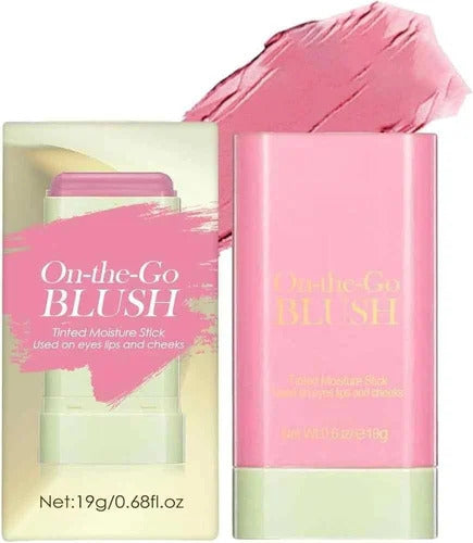 Blush Stick 3 In 1 Cheeks Lips Eyes, Moisturing Face Blush Multi-Use Cheek Tint For All Skin Tones