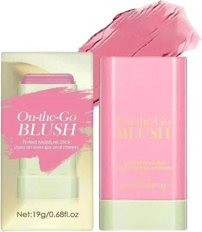 Blush Stick 3 In 1 Cheeks Lips Eyes, Moisturing Face Blush Multi-Use Cheek Tint For All Skin Tones