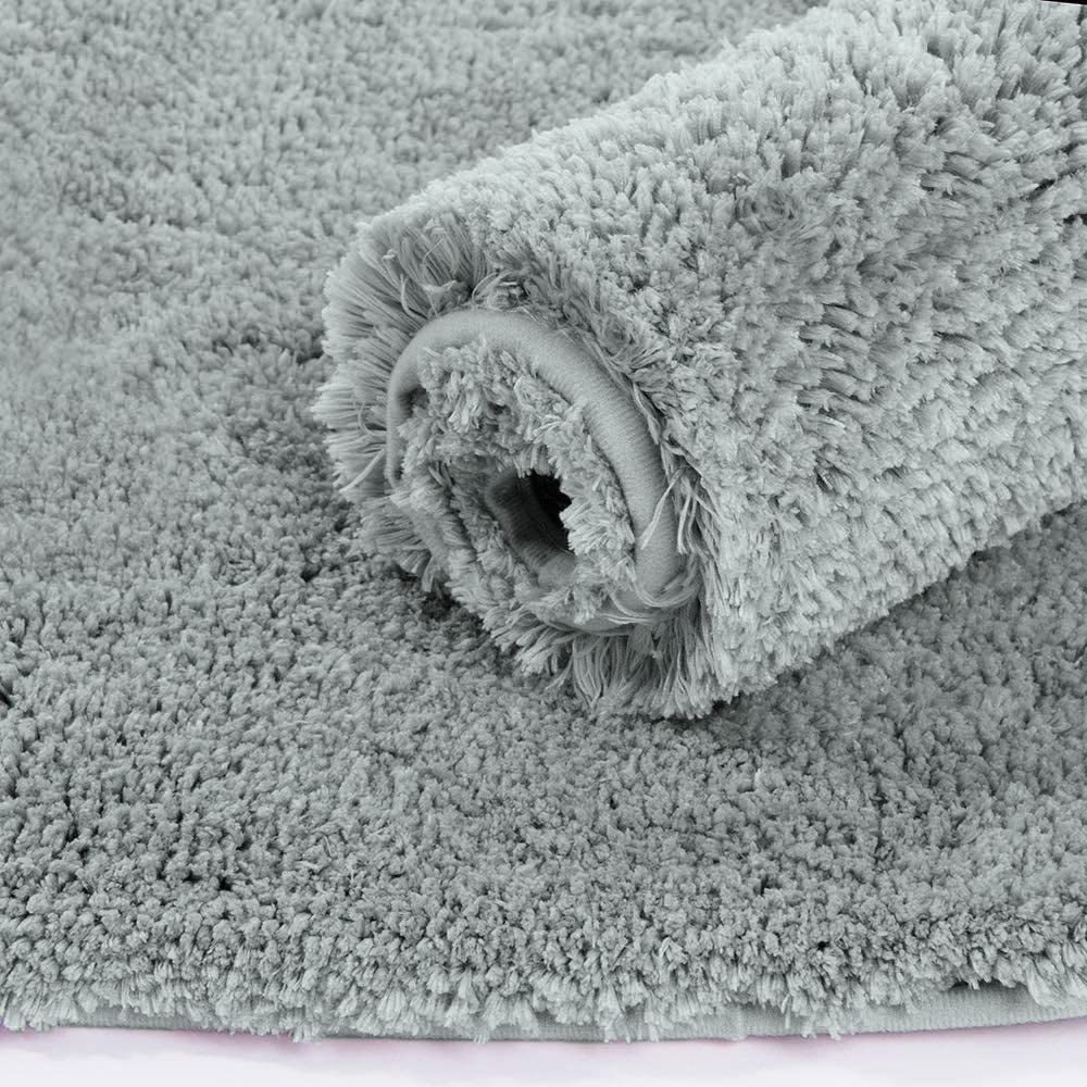 Seasons Super Soft Mats for Bathroom,Silver,Pack of 1