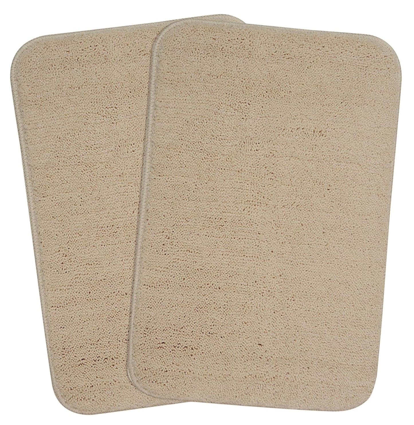 Seasons Solid Modern Bath Mat,Beige, Large Rectangle