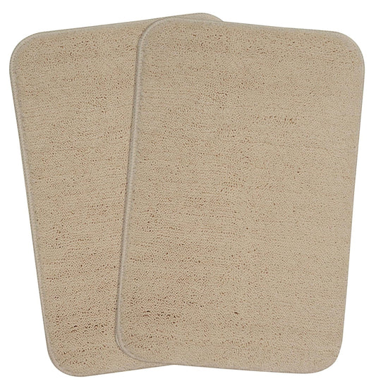 Seasons Solid Modern Bath Mat,Beige, Large Rectangle