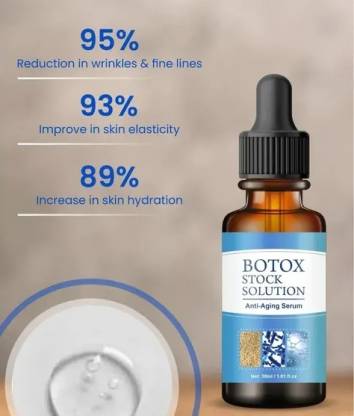 Drpshippr Botox Face Serum and Solution Facial Serum for instant face lift and rejuvenation, in a sleek beauty and personal care bottle.