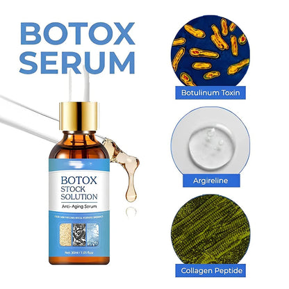Drpshippr Botox Face Serum and Solution Facial Serum with instant face lift effect, in a sleek skincare bottle.