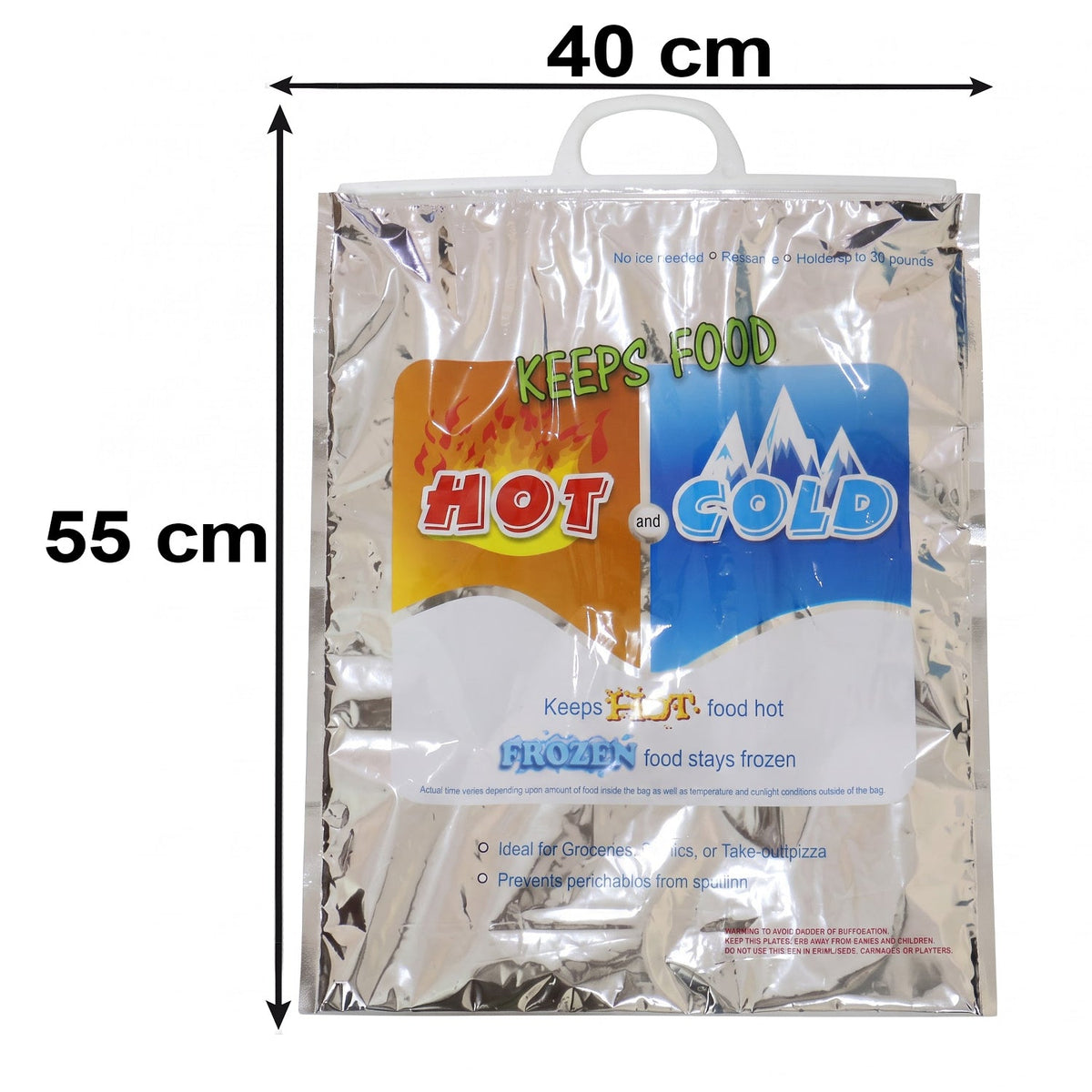 Medium Hot  Cold Insulated Food Storage Bag For Grocery Picnic  Travel (1 Pc)
