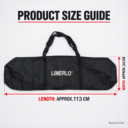Wukusy large sports kit bag with full zip closure and carry handles, measuring 113x34 cm, ideal for gym and sports gear.