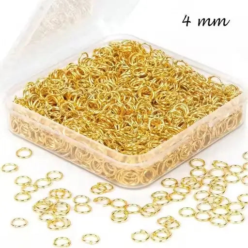200 Pcs Golden Open Jump Rings – Jewellery Making Supplies