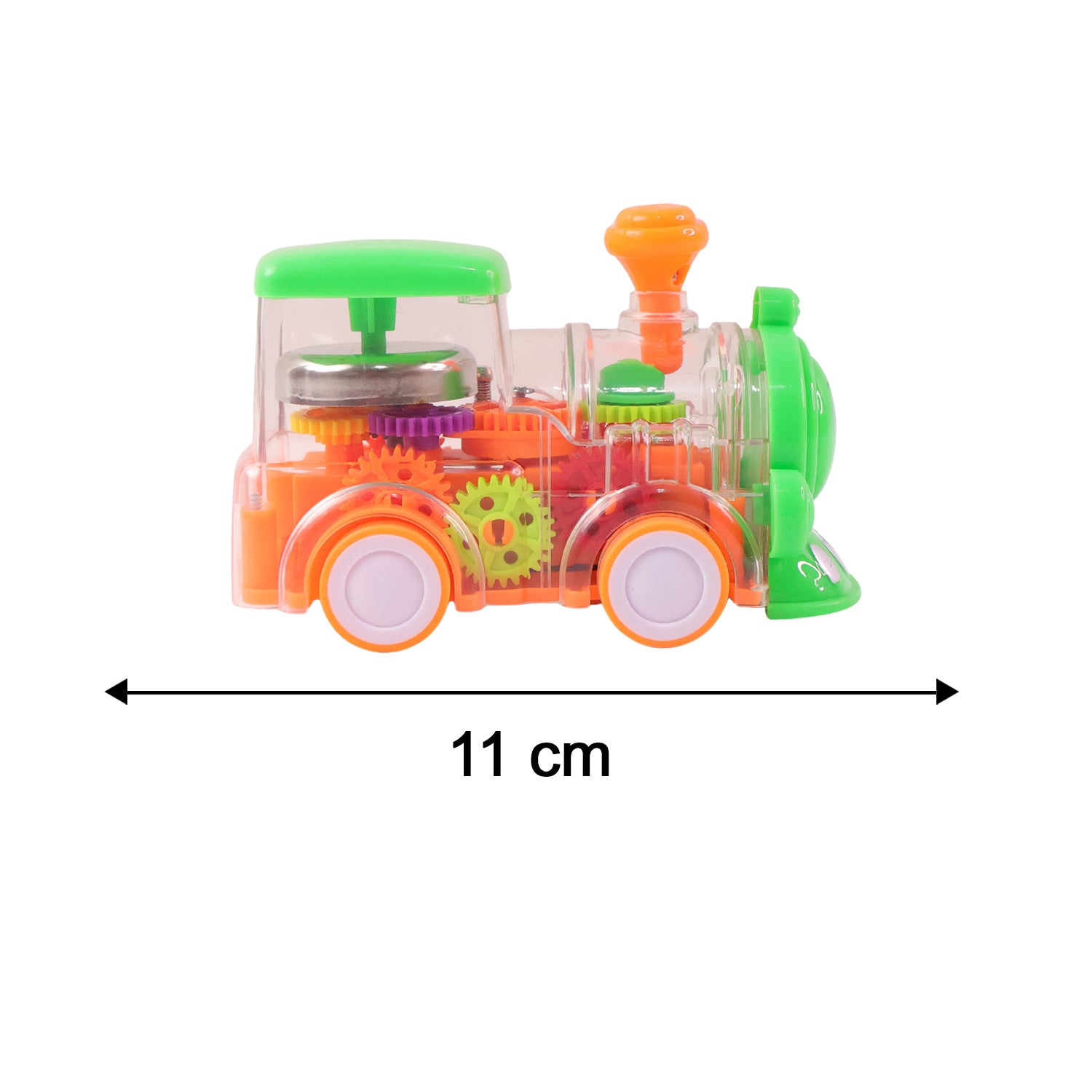 Kids Musical Light-up Transparent Train Toy (1 Pc)