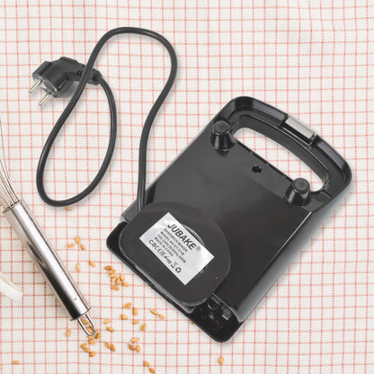 Wukusy sandwich maker with non-stick plates, 500W, compact kitchen appliance for easy sandwich preparation.