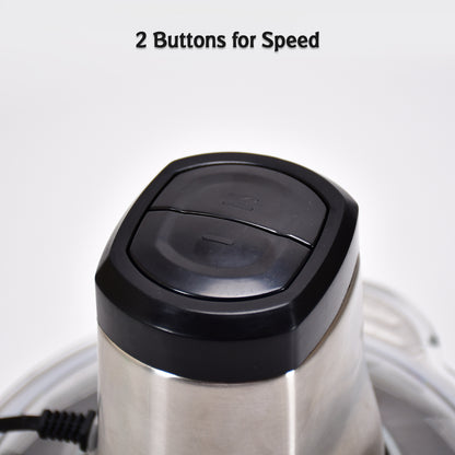 2363 Stainless Steel Electric Meat Grinders With Bowl Heavy For Kitchen Food Chopper Meat Vegetables Onion  Garlic Slicer Dicer Fruit  Nuts Blender (3l 300watts)