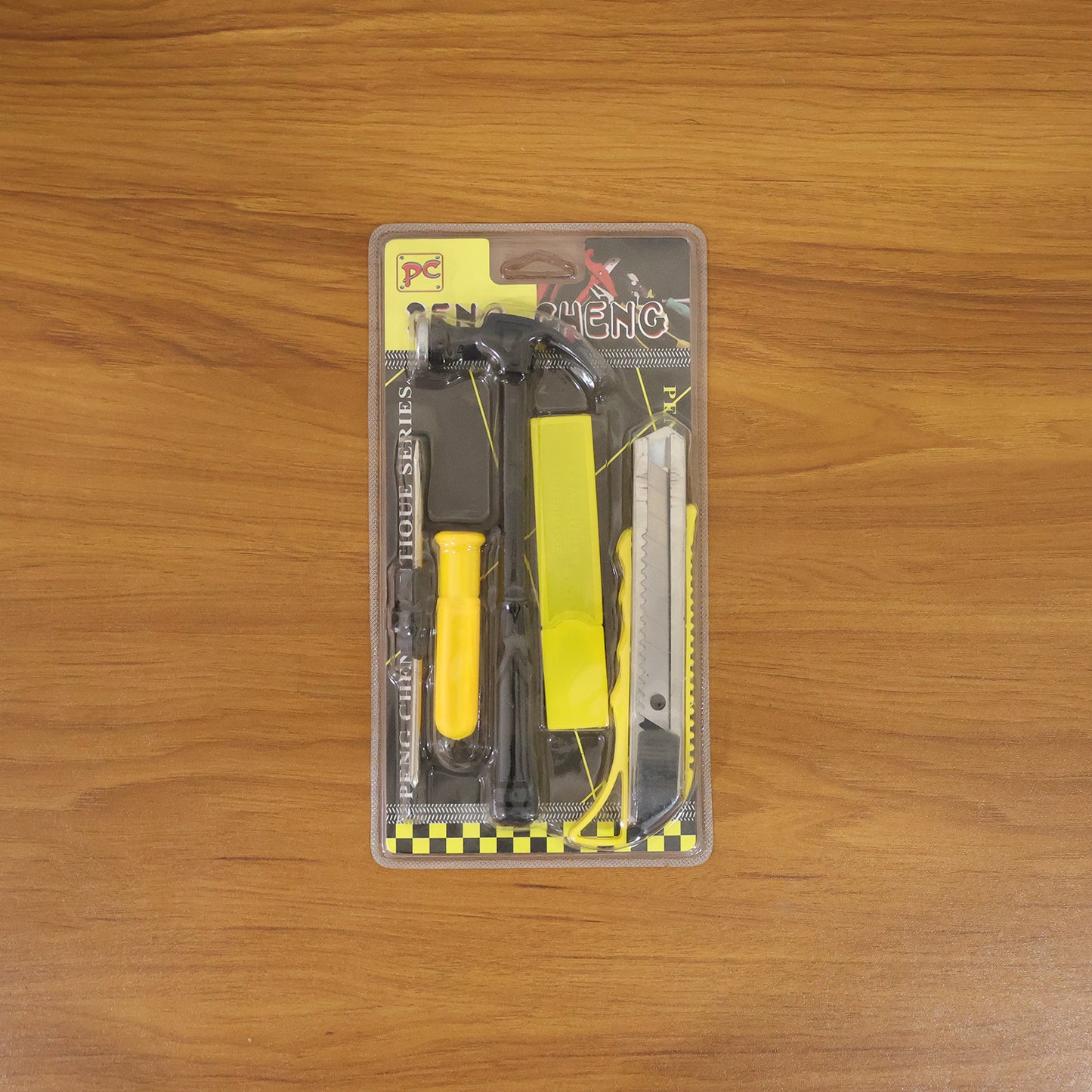 Mini Hardware Tool Kit With Hammer Screwdriver  Cutter Set