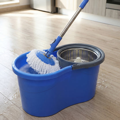 360 Degree Spin Mop Set With Bucket (1 Set 130 Cm Handle)