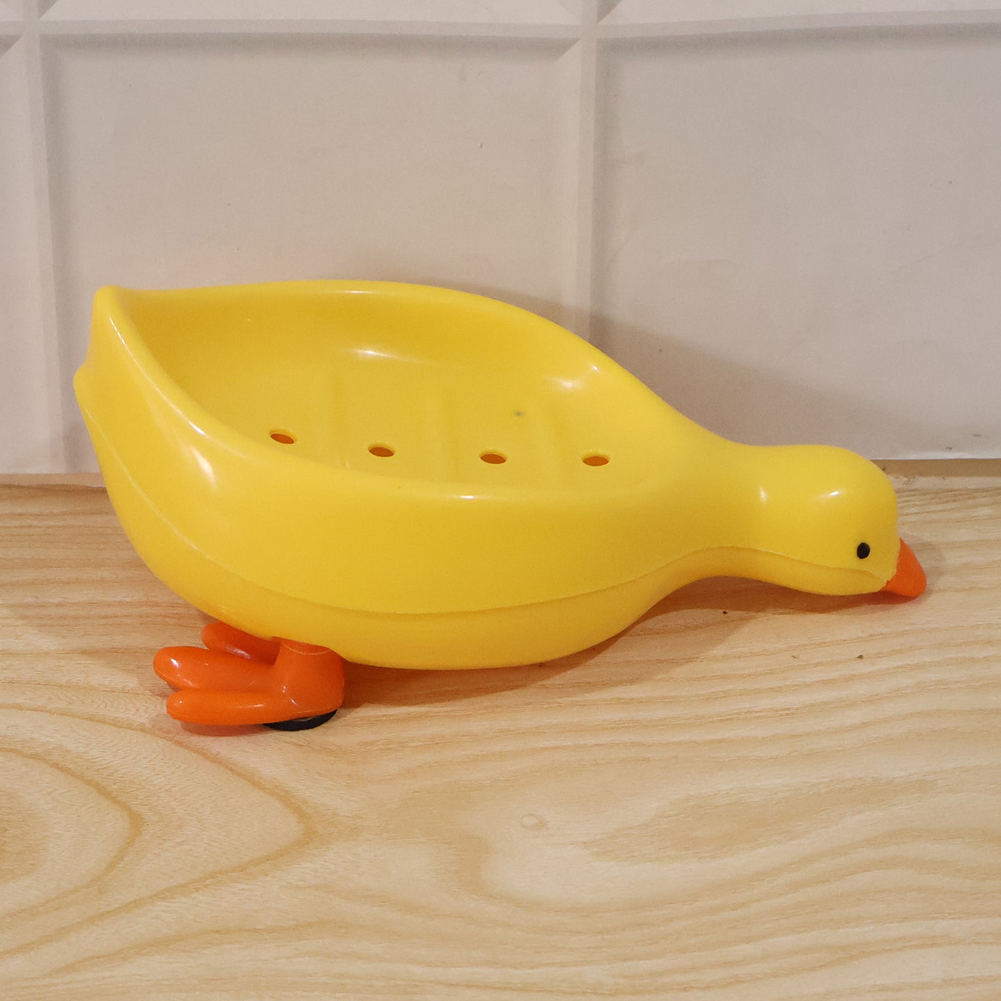 Cute Duck Shape Plastic Soap Holder Box For Bathroom Kids Soap Dish Tray (1 Pc)