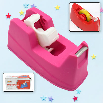 Wukusy plastic tape dispenser cutter for home office use, with a compact design for stationary and packaging tape, weight 631 grams.