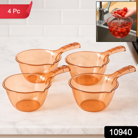 Multipurpose Kitchen Washing  Straining Bowl (1100 Ml  4 Pc)