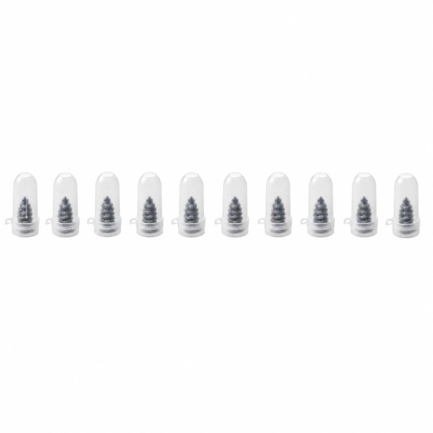 Set of 10 black Wukusy car bike tire puncture repair nails and screws for quick and easy flat tire repairs.