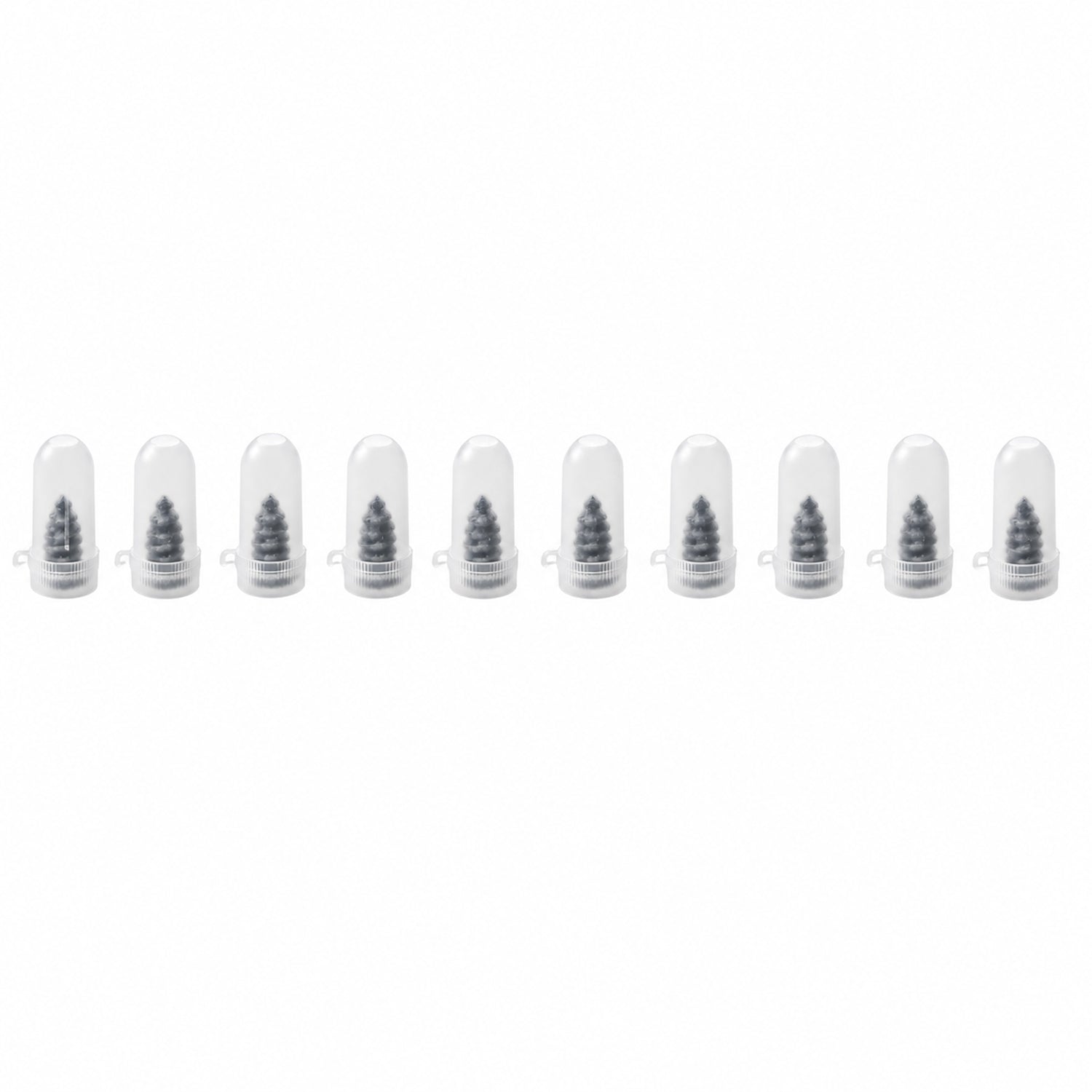 Set of 10 black Wukusy car bike tire puncture repair nails and screws for quick and easy flat tire repairs.