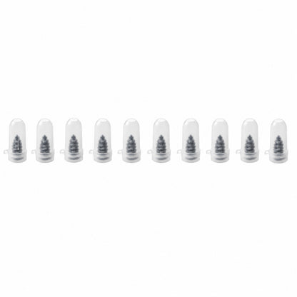 Set of 10 black Wukusy car bike tire puncture repair nails and screws for quick and easy flat tire repairs.