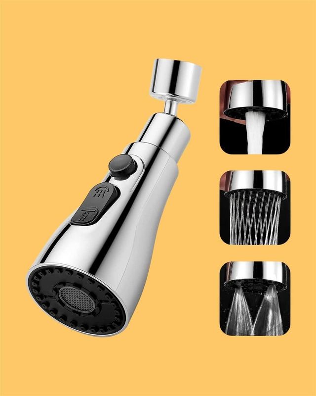 Three-mode kitchen sink faucet from 26041, featuring modern design and easy control for hot, cold, and mixed water.