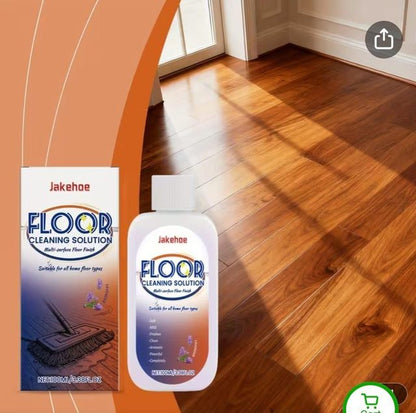 Two 100 ml bottles of 18058 motorcycle floor cleaning solution, with labels showing cleaning instructions and product details.