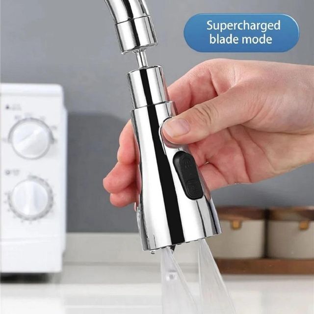 Kitchen sink faucet with three modes from 26041, featuring a modern chrome finish and flexible spout for versatile use.