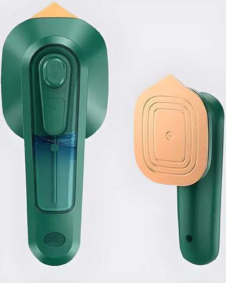 Mini handheld portable iron travel steamer by 1238, suitable for dry and wet ironing, ideal for home and travel use.