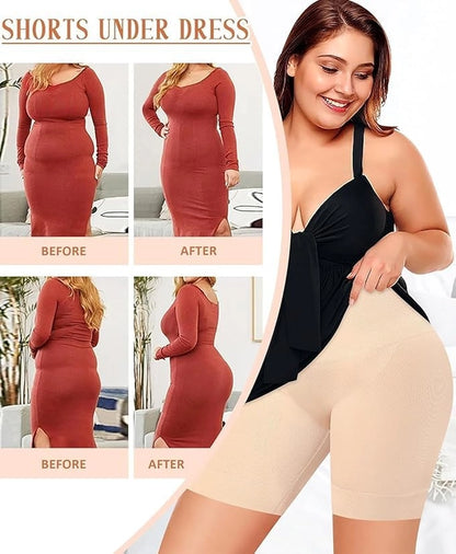 Black 35252 4-in-1 Shaper Quick Slim Shapewear body shaper with tummy control and seamless design, worn under clothing.