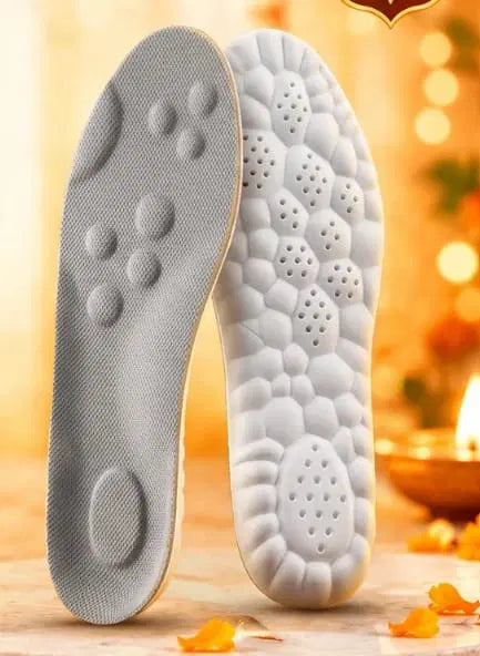 Unisex memory foam bubble shoe insoles by 37453, showing cushioned foam pads designed for comfort in footwear.