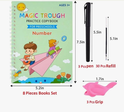 Magic Practice Copybook (4 Book + 10 Refill) (A-127);;'''[;;'[[],