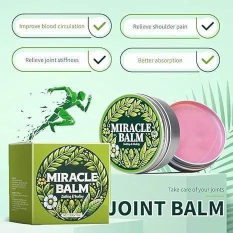 Herbal Miracle Balm for Pain Relief lip balm pack of 2 by 31092, showing natural herbal ingredients and smooth lip application