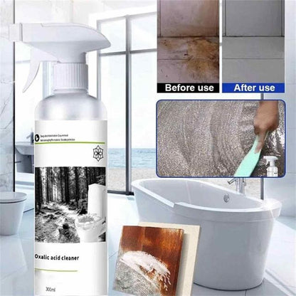 Multi-purpose oxalic acid stain removal spray in a pack of 2, ideal for cleaning and brightening surfaces and stains.