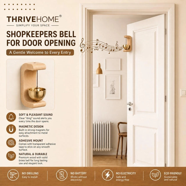 Decorative magnetic door bell by 19378, compact door chime design for easy mounting