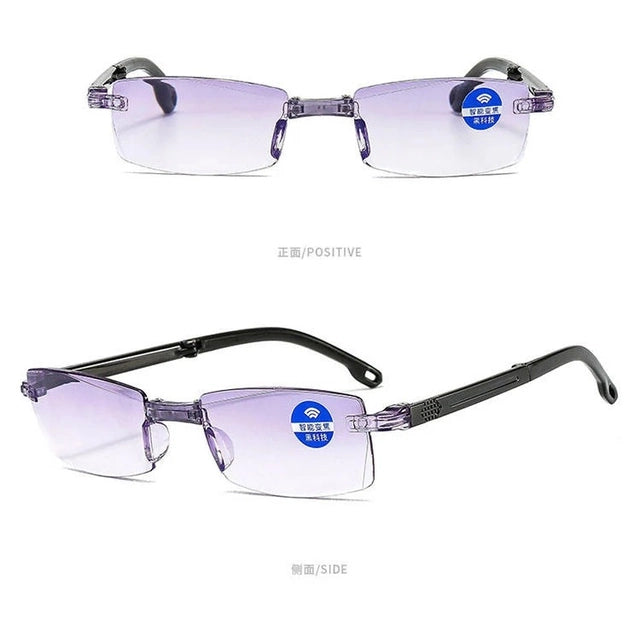 ( Buy 1 Get 1 Free ) SmartVision Pro™ - Diamond Cut Folding Adaptive Power Mobile Protection Reading Glasses ( +0.5 to +2.5 Power )