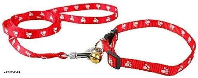 Multicolor pet collar belt with 5-foot leash for small pets, 0.1-inch width, made by 15929.